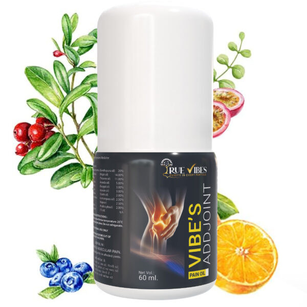 VIBE'S ADDJOINT Pain Relief Oil, 60 ml, Ayurvedic Joint and Muscular Pain Oil
