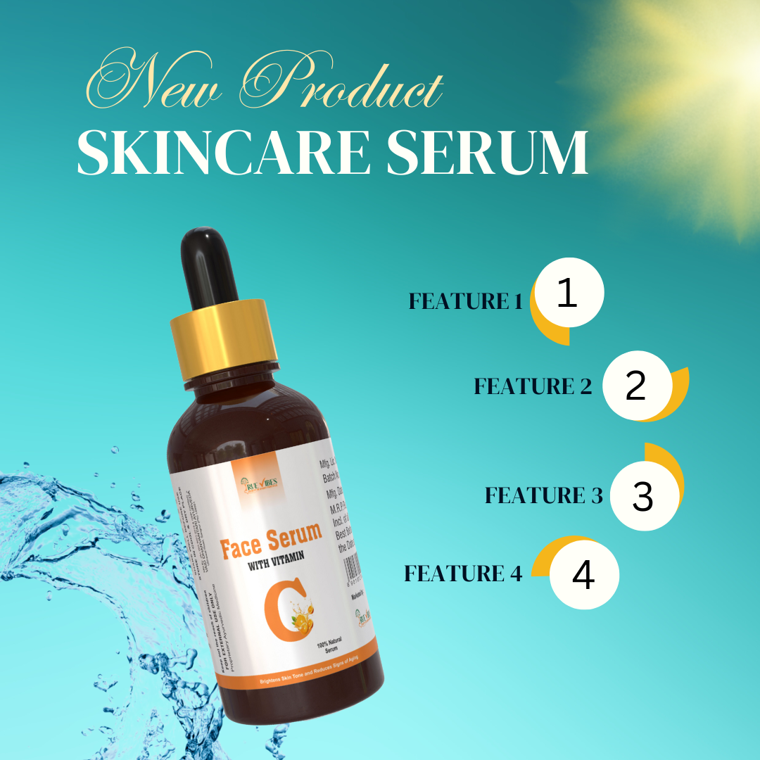 True Vibes Vitamin C Serum – Enriched with Orange Extracts & Antioxidants | 30ml - Image 3